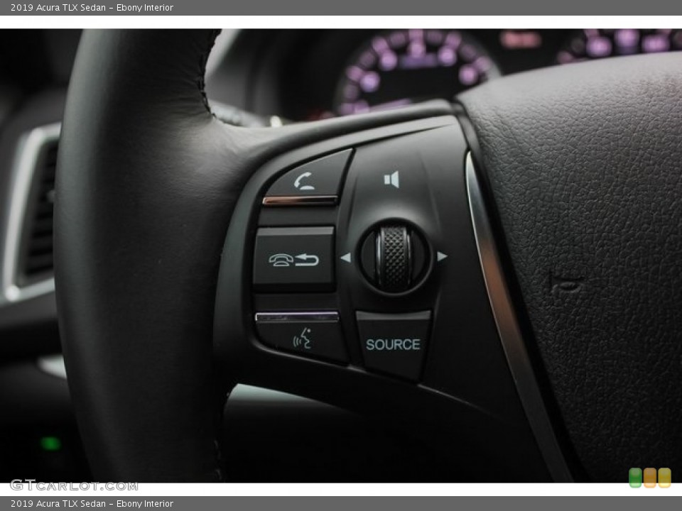 Ebony Interior Steering Wheel for the 2019 Acura TLX Sedan #129965590