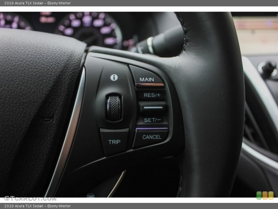 Ebony Interior Steering Wheel for the 2019 Acura TLX Sedan #129965605