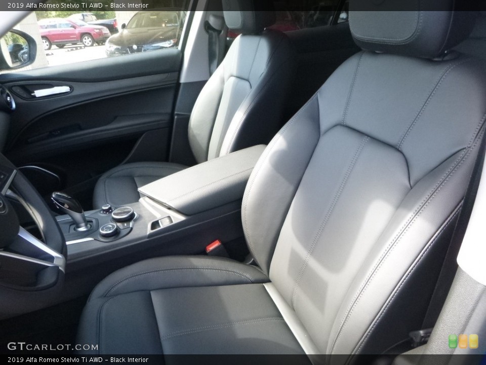 Black Interior Front Seat for the 2019 Alfa Romeo Stelvio Ti AWD #129970135