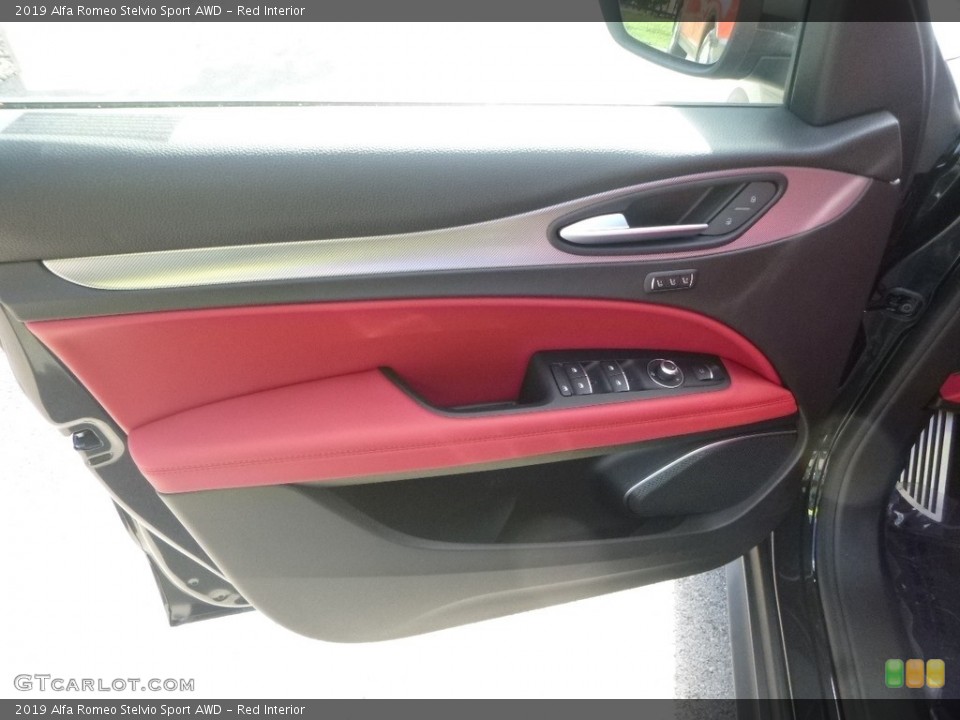 Red Interior Door Panel for the 2019 Alfa Romeo Stelvio Sport AWD #129970735