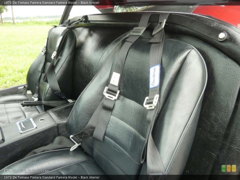 Black 1973 De Tomaso Pantera Interiors