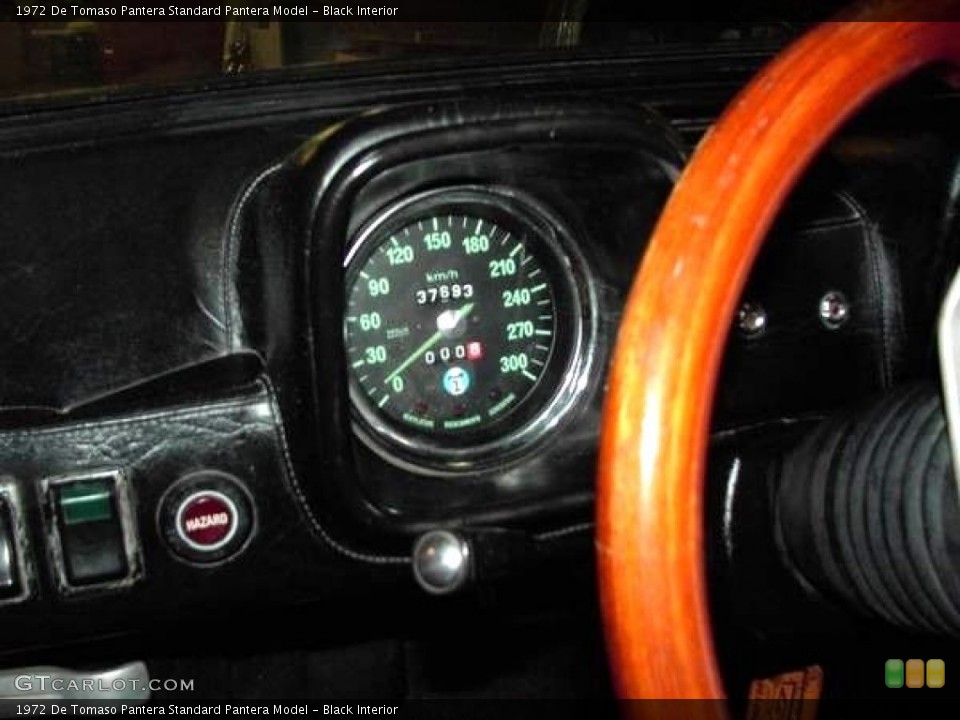 Black Interior Gauges for the 1972 De Tomaso Pantera  #129972976