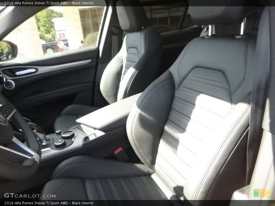 Black Interior Front Seat for the 2019 Alfa Romeo Stelvio Ti Sport AWD #129976309