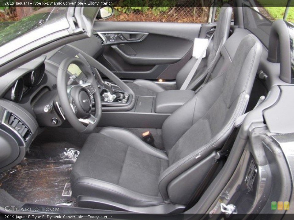 Ebony Interior Photo for the 2019 Jaguar F-Type R-Dynamic Convertible #129980878