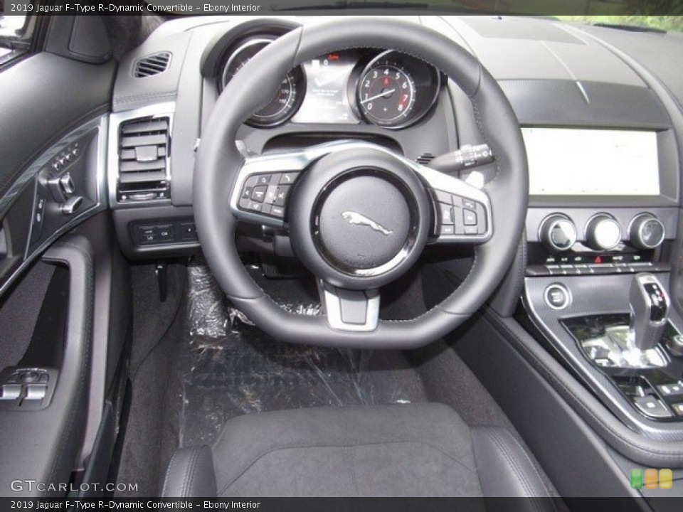 Ebony Interior Steering Wheel for the 2019 Jaguar F-Type R-Dynamic Convertible #129981079