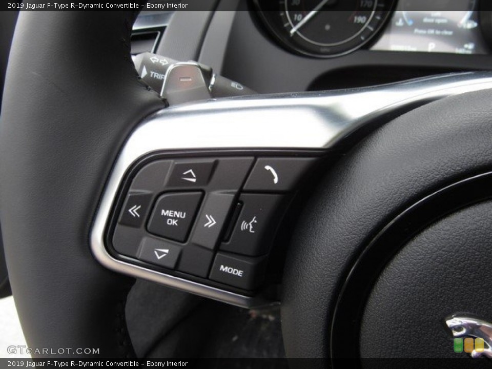 Ebony Interior Steering Wheel for the 2019 Jaguar F-Type R-Dynamic Convertible #129981295