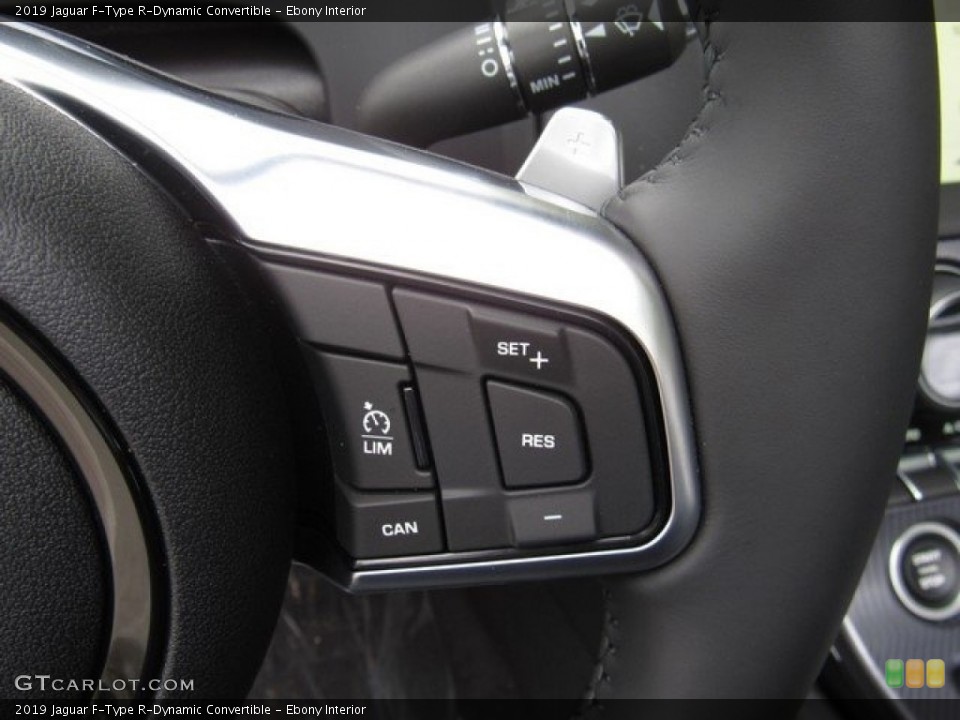 Ebony Interior Steering Wheel for the 2019 Jaguar F-Type R-Dynamic Convertible #129981319