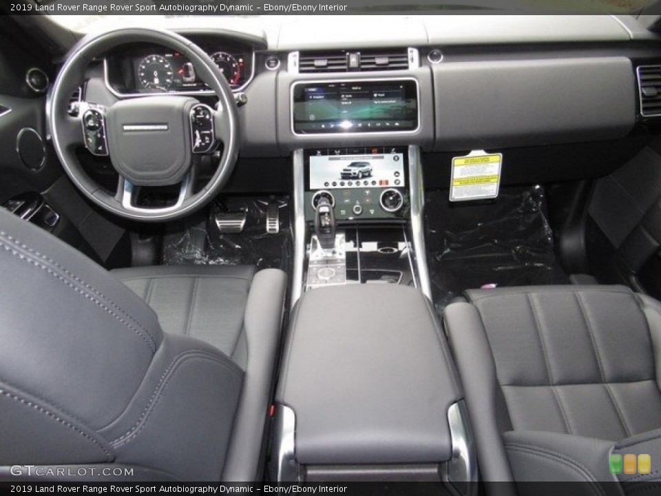 Ebony/Ebony Interior Dashboard for the 2019 Land Rover Range Rover Sport Autobiography Dynamic #129981559