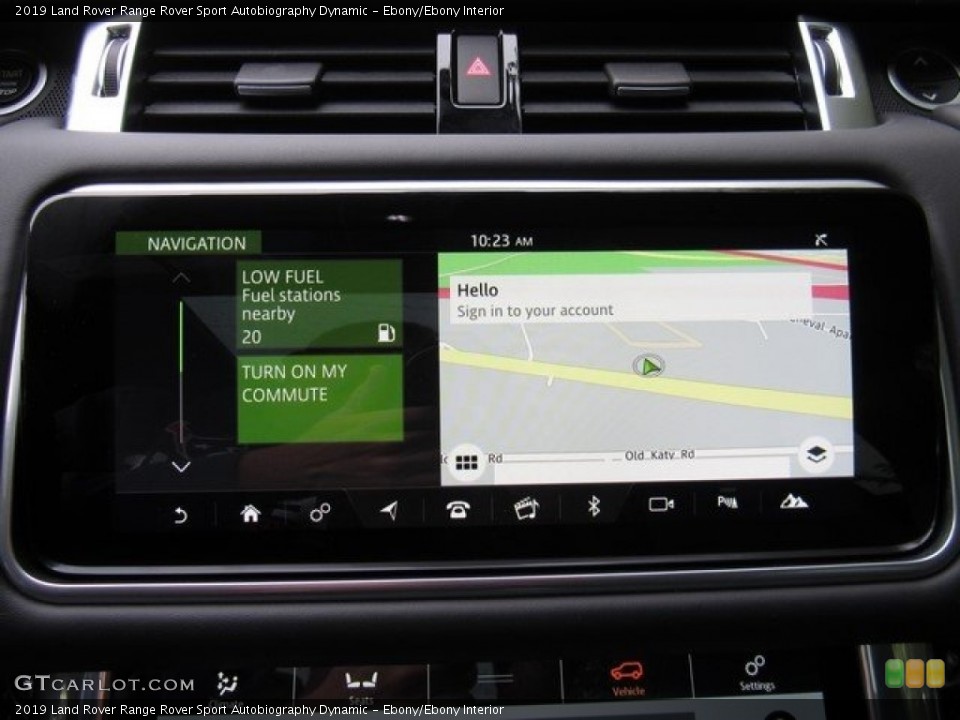 Ebony/Ebony Interior Navigation for the 2019 Land Rover Range Rover Sport Autobiography Dynamic #129982084