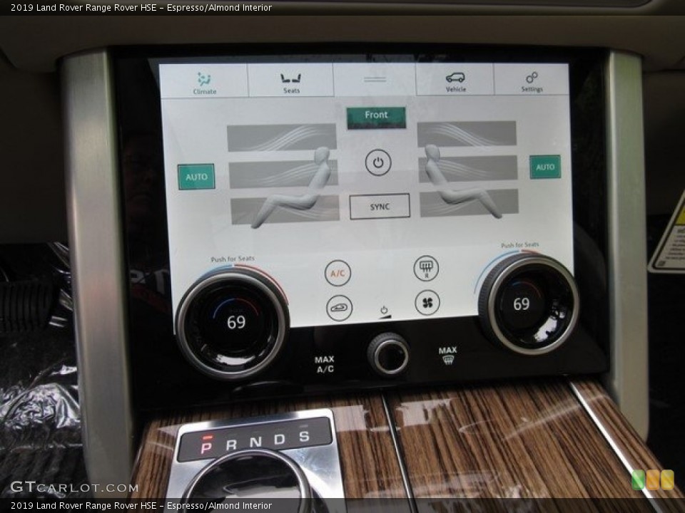 Espresso/Almond Interior Controls for the 2019 Land Rover Range Rover HSE #129982945