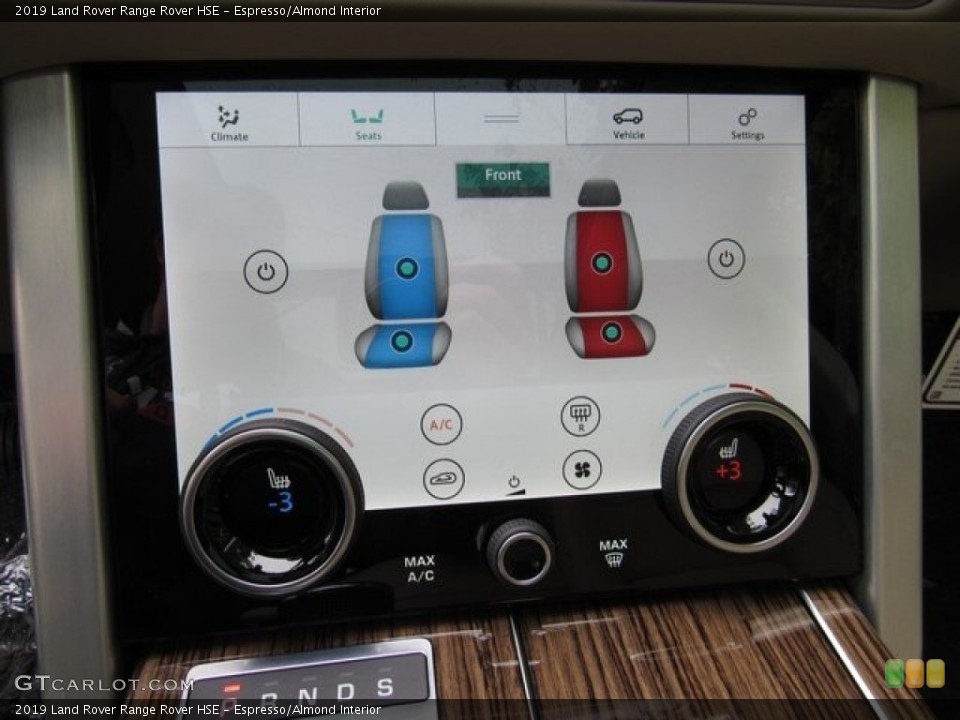 Espresso/Almond Interior Controls for the 2019 Land Rover Range Rover HSE #129982960