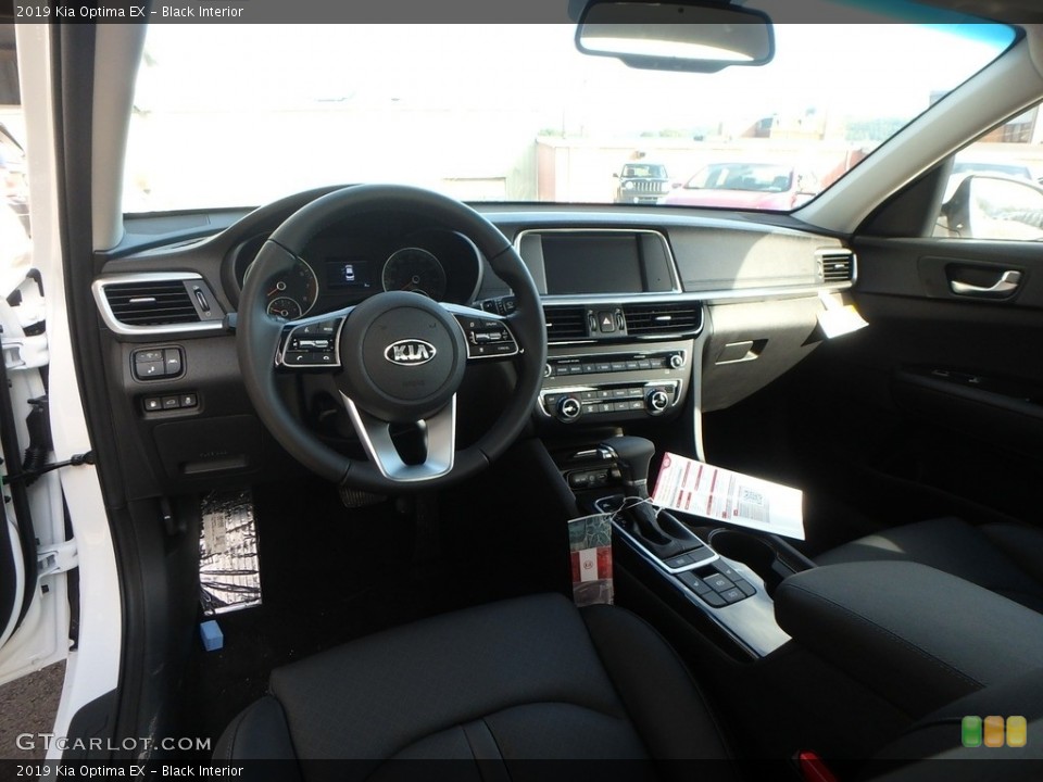 Black Interior Dashboard for the 2019 Kia Optima EX #129986206