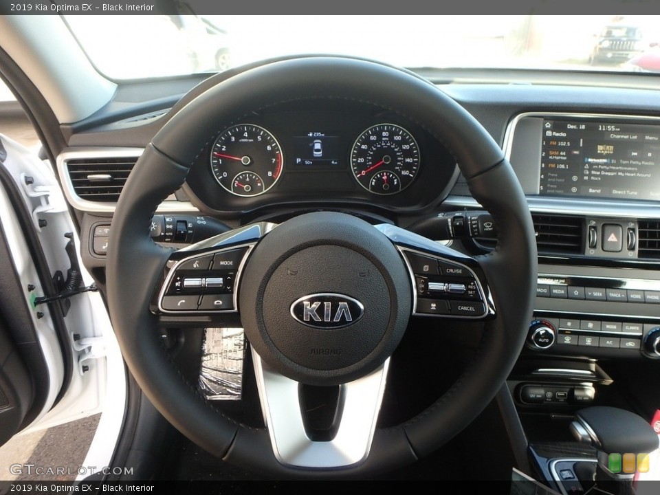 Black Interior Steering Wheel for the 2019 Kia Optima EX #129986326