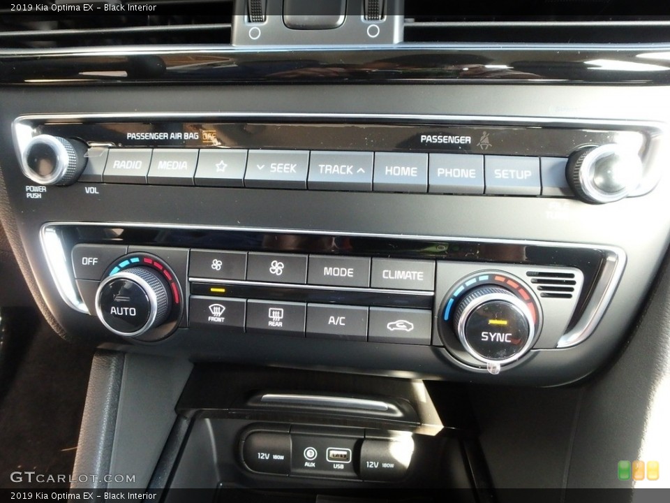 Black Interior Controls for the 2019 Kia Optima EX #129986374