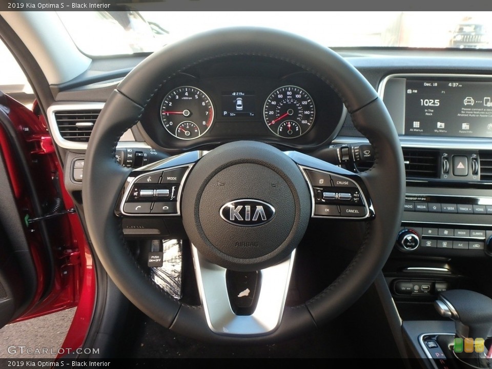 Black Interior Steering Wheel for the 2019 Kia Optima S #129986743