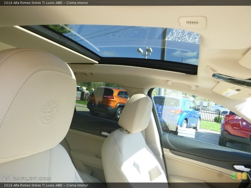 Crema Interior Sunroof for the 2019 Alfa Romeo Stelvio Ti Lusso AWD #129993004