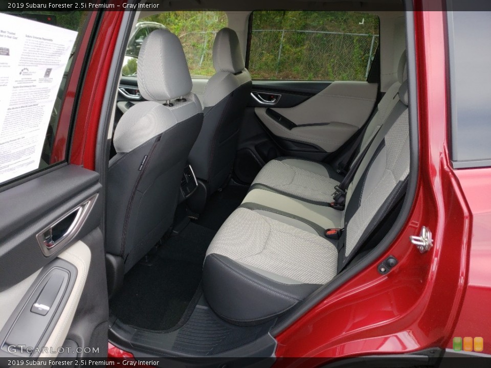 Gray Interior Rear Seat for the 2019 Subaru Forester 2.5i Premium #129996063