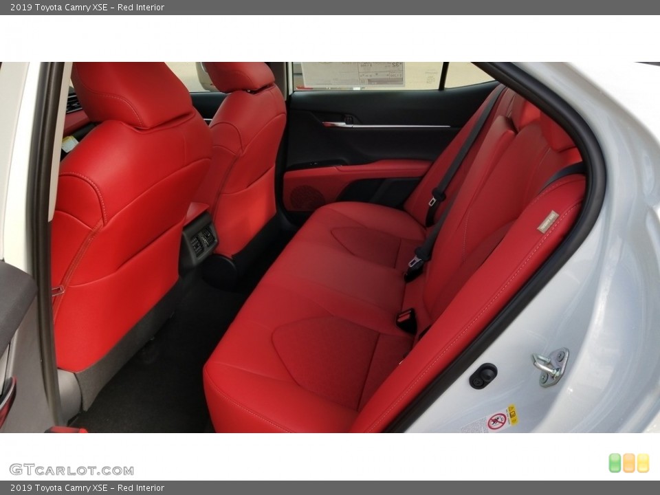 Red Interior Rear Seat for the 2019 Toyota Camry XSE #129996096