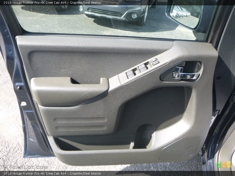 Graphite/Steel Interior Door Panel for the 2019 Nissan Frontier Pro-4X Crew Cab 4x4 #129997274