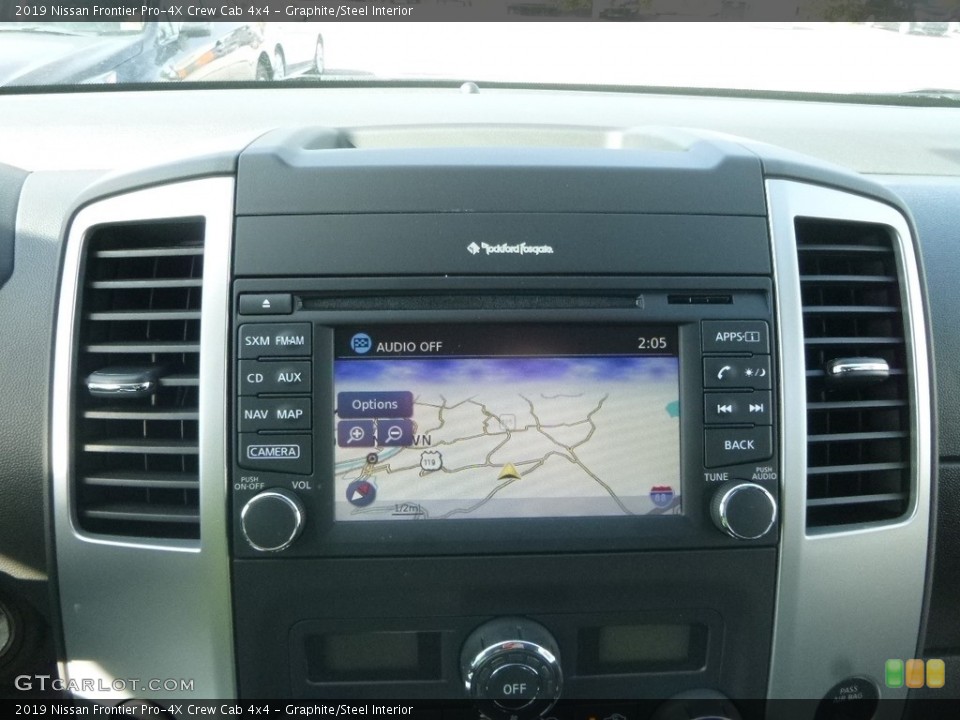 Graphite/Steel Interior Navigation for the 2019 Nissan Frontier Pro-4X Crew Cab 4x4 #129997323