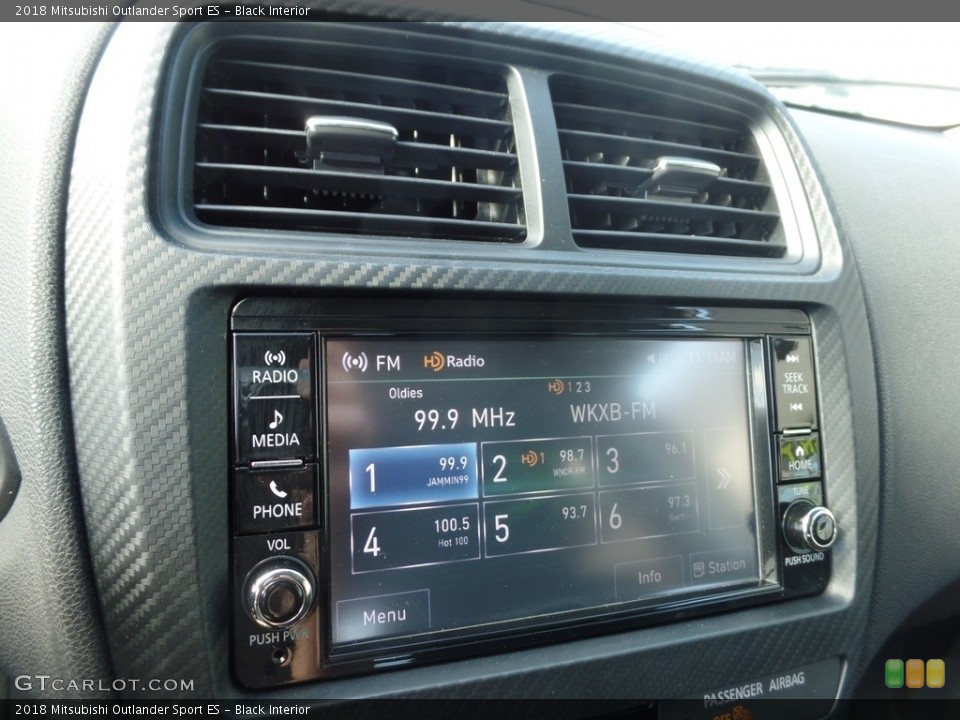 Black Interior Controls for the 2018 Mitsubishi Outlander Sport ES #129999153