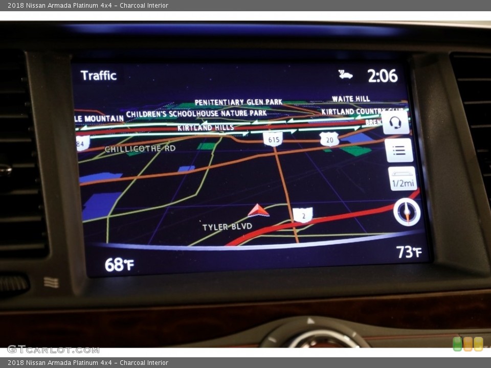 Charcoal Interior Navigation for the 2018 Nissan Armada Platinum 4x4 #130005522