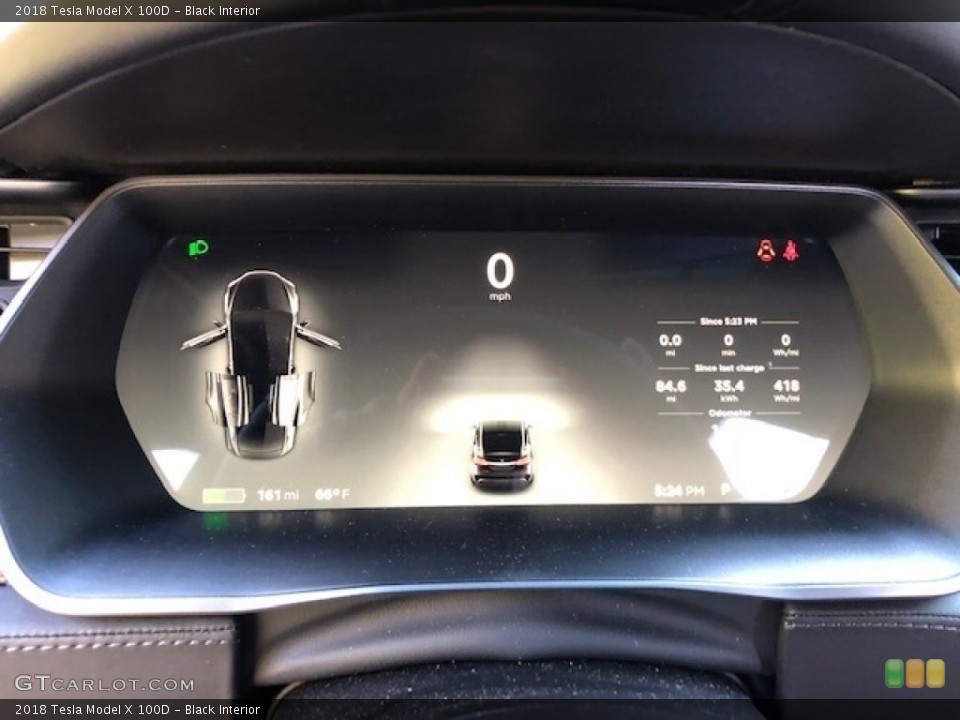 Black Interior Gauges for the 2018 Tesla Model X 100D #130008102