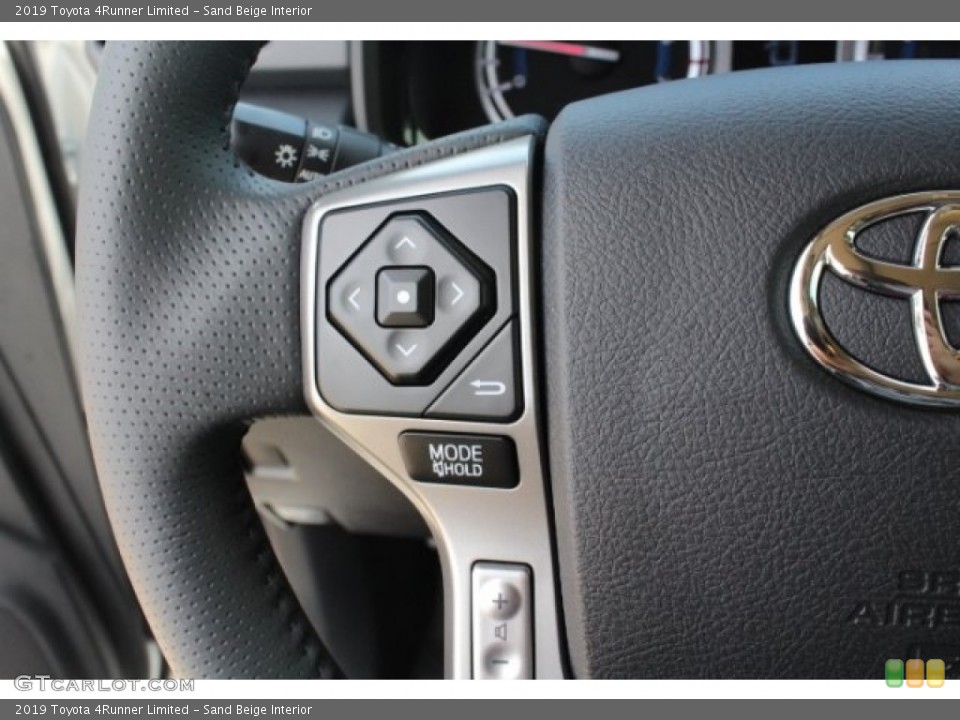 Sand Beige Interior Steering Wheel for the 2019 Toyota 4Runner Limited #130012014