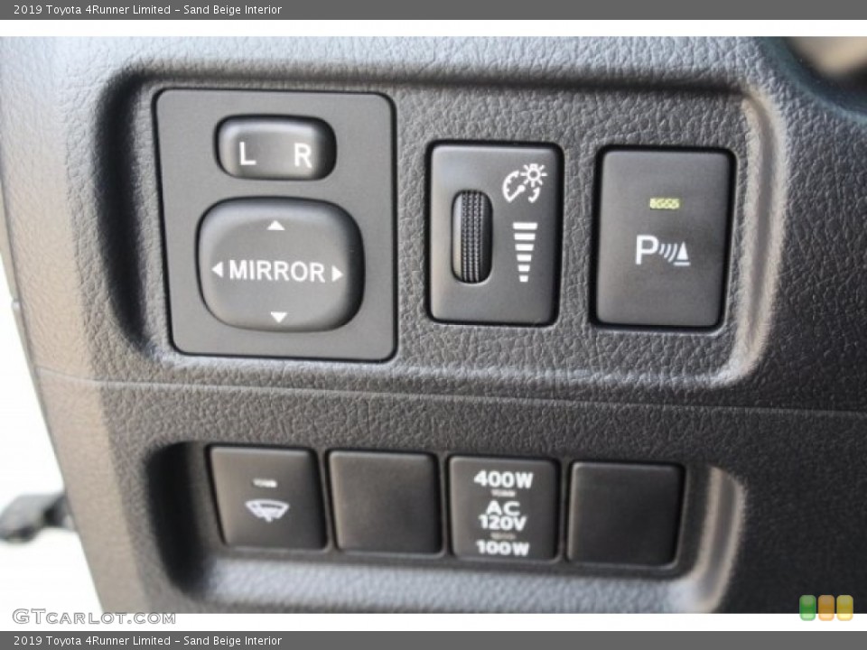 Sand Beige Interior Controls for the 2019 Toyota 4Runner Limited #130012053