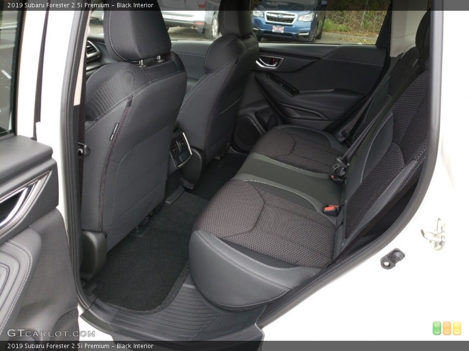 Black Interior Rear Seat for the 2019 Subaru Forester 2.5i Premium #130013739