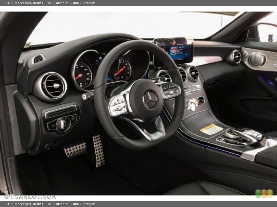 Black Interior Dashboard for the 2019 Mercedes-Benz C 300 Cabriolet #130016166