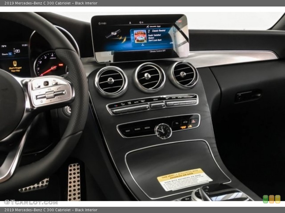 Black Interior Controls for the 2019 Mercedes-Benz C 300 Cabriolet #130016187