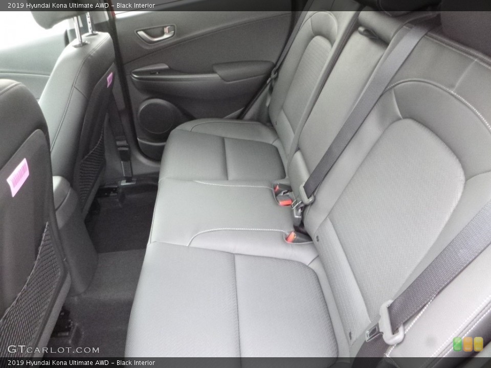 Black Interior Rear Seat for the 2019 Hyundai Kona Ultimate AWD #130017538