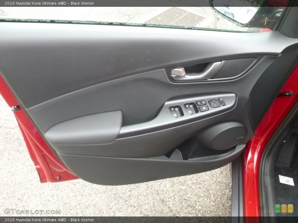 Black Interior Door Panel for the 2019 Hyundai Kona Ultimate AWD #130017592