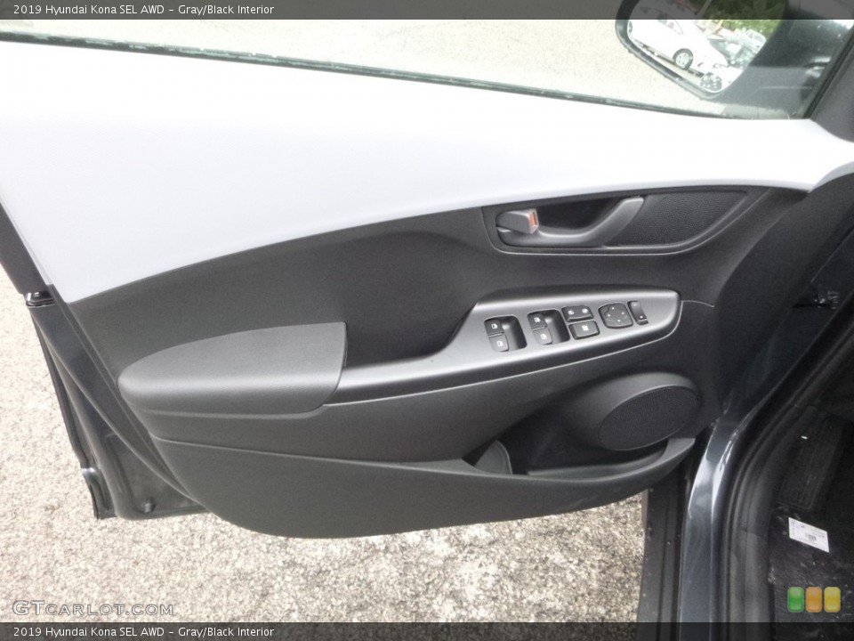 Gray/Black Interior Door Panel for the 2019 Hyundai Kona SEL AWD #130018015