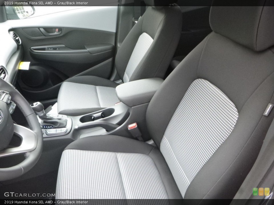 Gray/Black Interior Front Seat for the 2019 Hyundai Kona SEL AWD #130018036