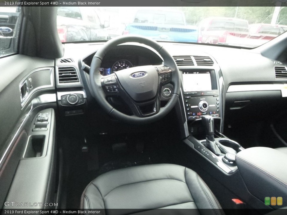 Medium Black Interior Dashboard for the 2019 Ford Explorer Sport 4WD #130022245