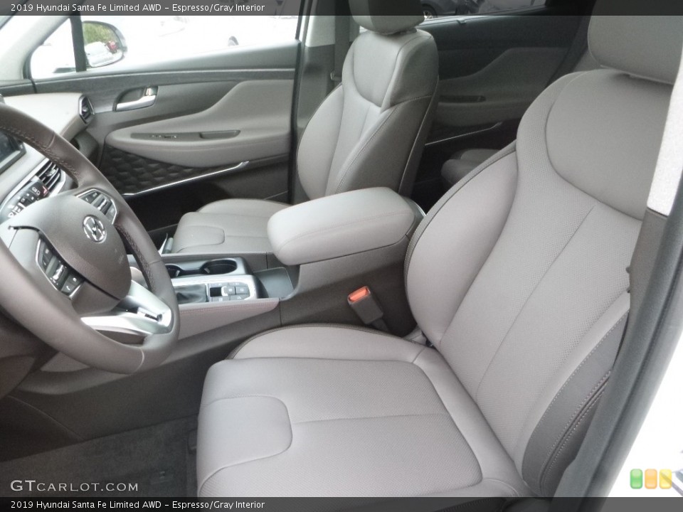 Espresso/Gray Interior Photo for the 2019 Hyundai Santa Fe Limited AWD #130022266
