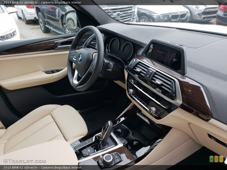 Canberra Beige/Black Interior Dashboard for the 2019 BMW X3 xDrive30i #130022416