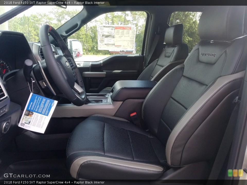 Raptor Black Interior Front Seat for the 2018 Ford F150 SVT Raptor SuperCrew 4x4 #130031038