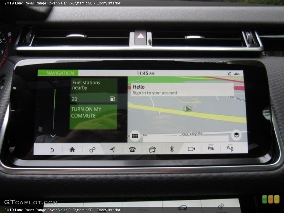 Ebony Interior Navigation for the 2019 Land Rover Range Rover Velar R-Dynamic SE #130032079