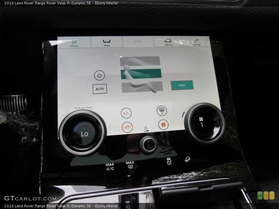 Ebony Interior Controls for the 2019 Land Rover Range Rover Velar R-Dynamic SE #130032115