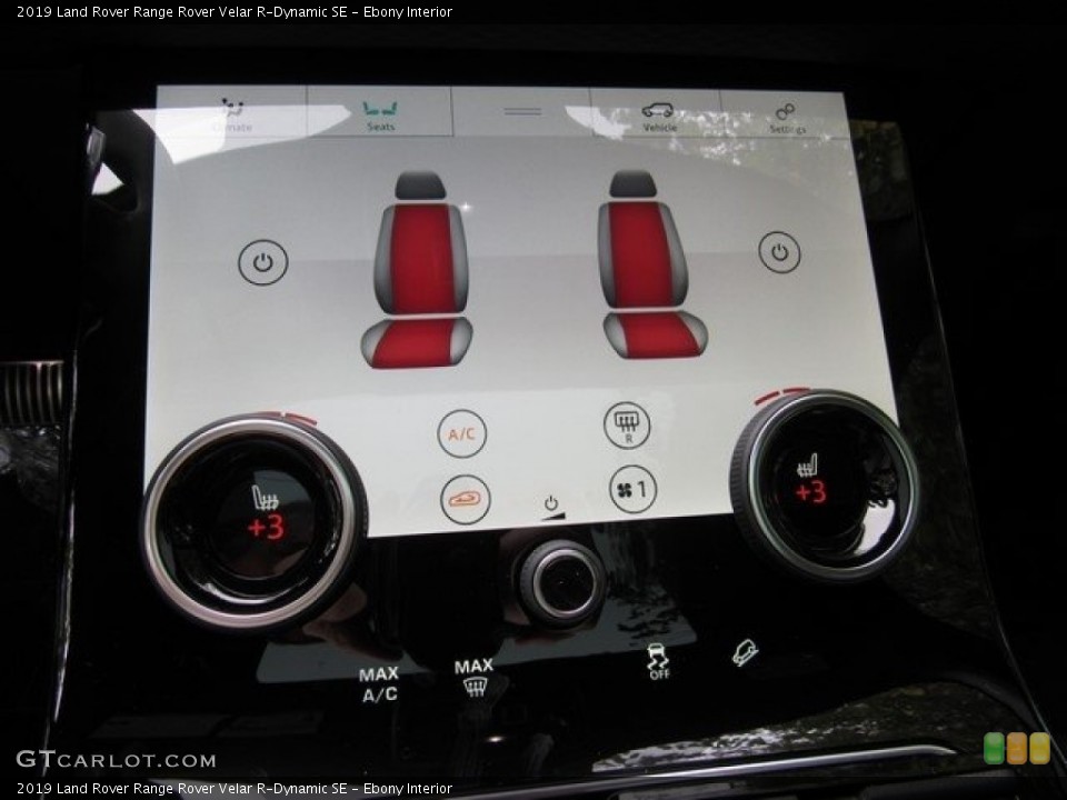 Ebony Interior Controls for the 2019 Land Rover Range Rover Velar R-Dynamic SE #130032127