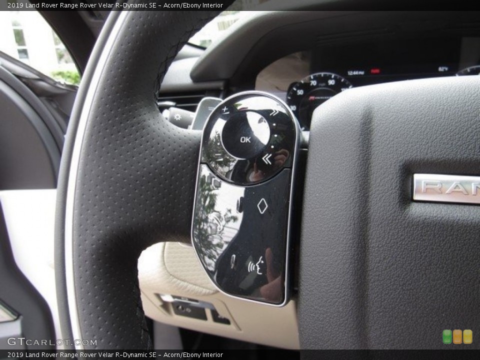 Acorn/Ebony Interior Steering Wheel for the 2019 Land Rover Range Rover Velar R-Dynamic SE #130033408