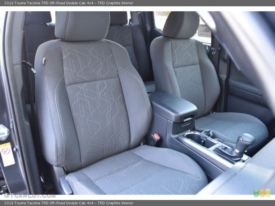 TRD Graphite Interior Front Seat for the 2019 Toyota Tacoma TRD Off-Road Double Cab 4x4 #130034536