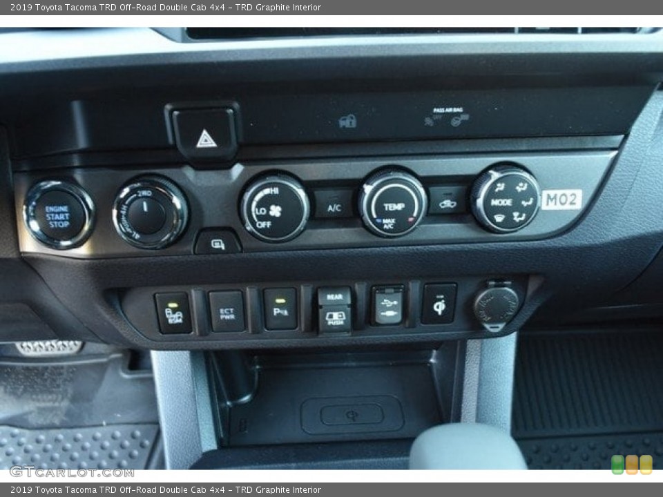 TRD Graphite Interior Controls for the 2019 Toyota Tacoma TRD Off-Road Double Cab 4x4 #130034854