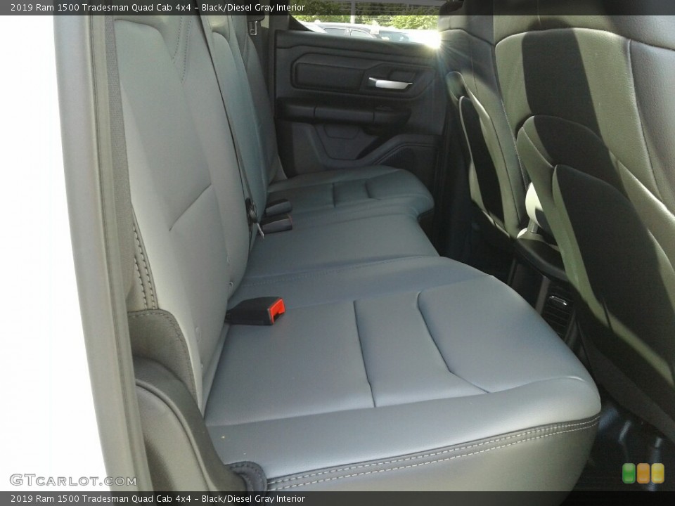 Black/Diesel Gray Interior Rear Seat for the 2019 Ram 1500 Tradesman Quad Cab 4x4 #130042684