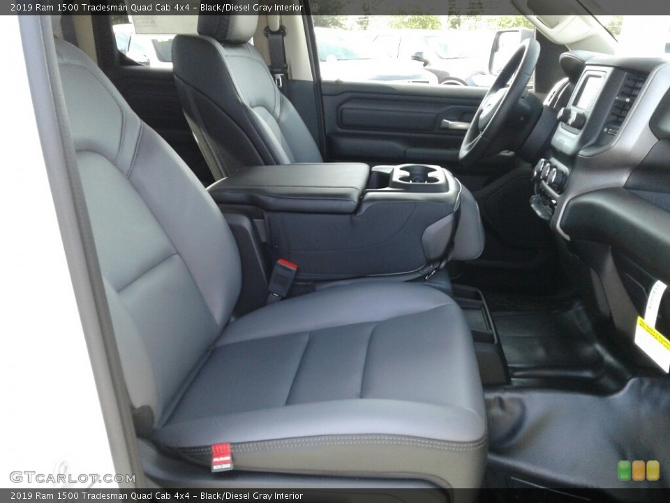 Black/Diesel Gray Interior Front Seat for the 2019 Ram 1500 Tradesman Quad Cab 4x4 #130042717