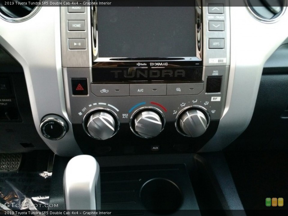 Graphite Interior Controls for the 2019 Toyota Tundra SR5 Double Cab 4x4 #130045191