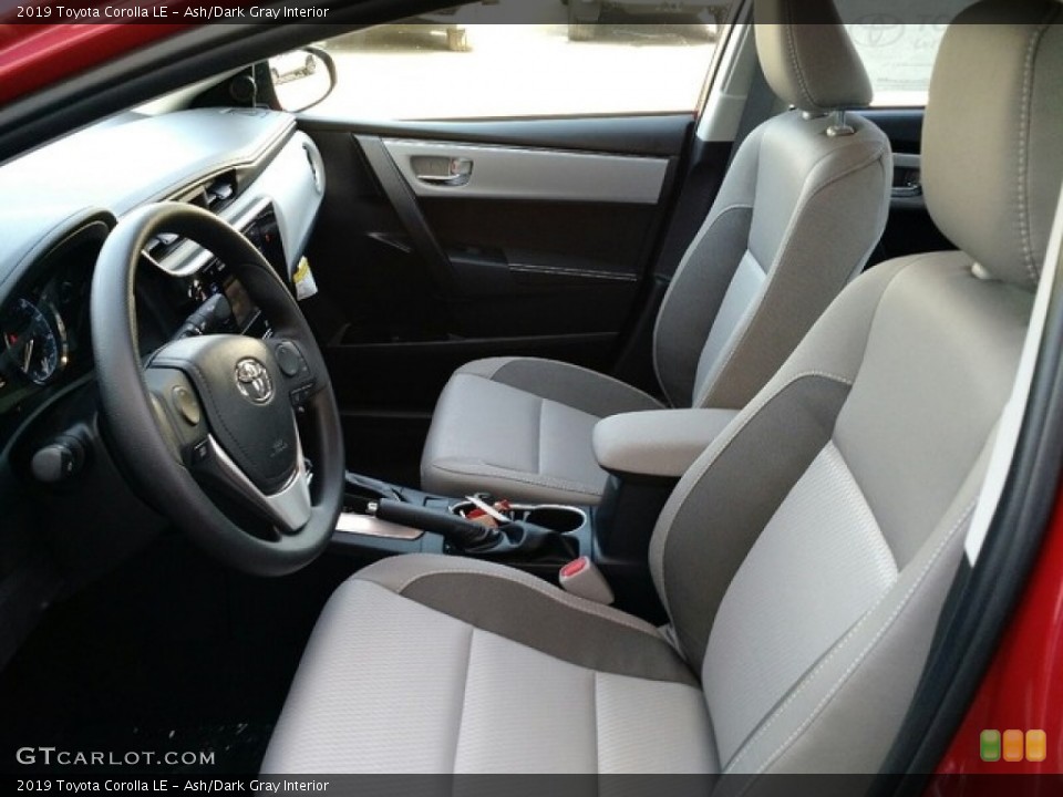 Ash/Dark Gray Interior Front Seat for the 2019 Toyota Corolla LE #130045624